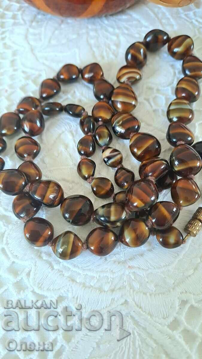 Auction Vintage necklace made of Bohemian glass Auction Vintage necklace made of Bohemian glass