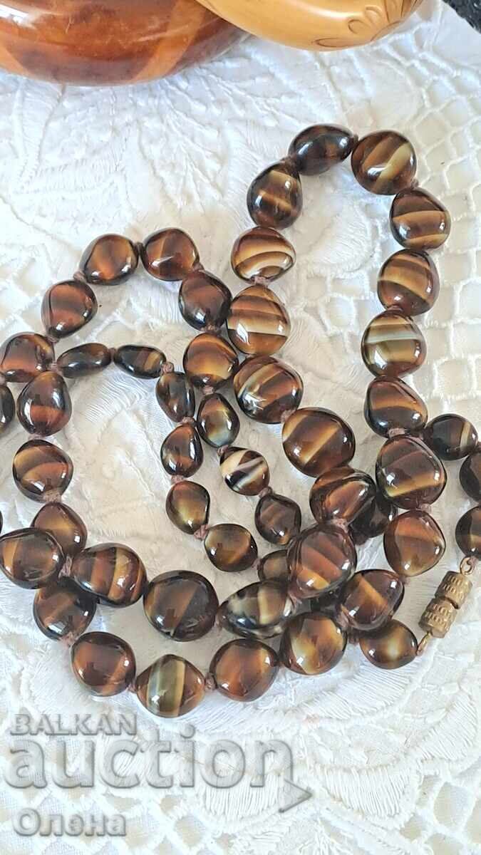 Vintage necklace made of Bohemian glass Vintage necklace made of Bohemian glass