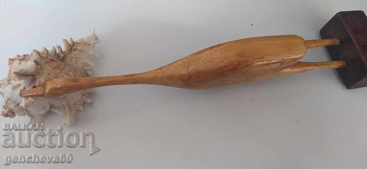 Auction Wooden water bird figure 37cm Auction Wooden water bird figure 37cm