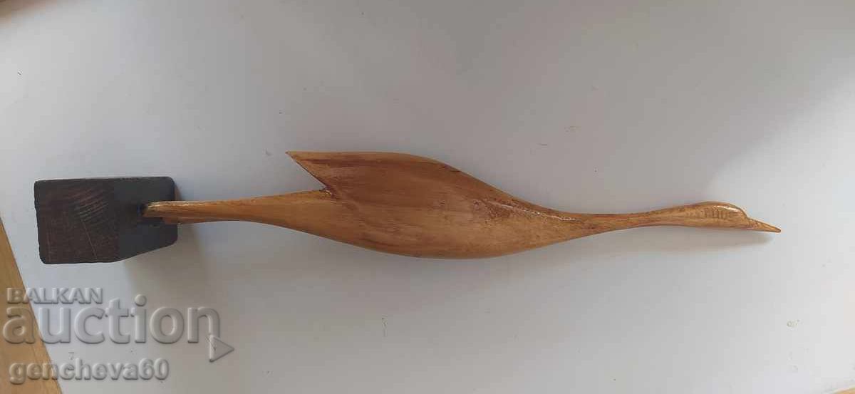 Wooden water bird figure 37cm - 5 Wooden water bird figure 37cm - 5