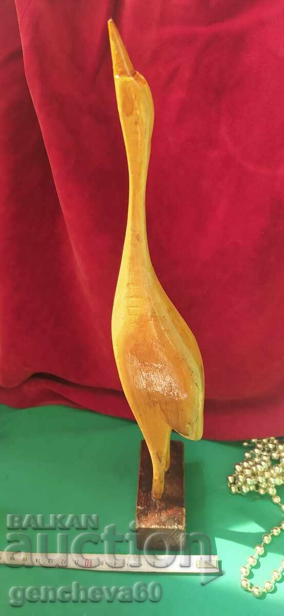 Wooden water bird figure 37cm - 6 Wooden water bird figure 37cm - 6