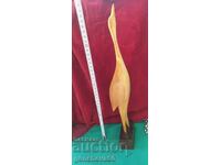 Figurină din lemn pasăre de apă 37cm