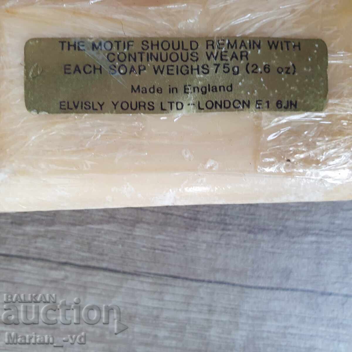 Delivery of Rare collectible English soap with the likeness of Elvis Presley