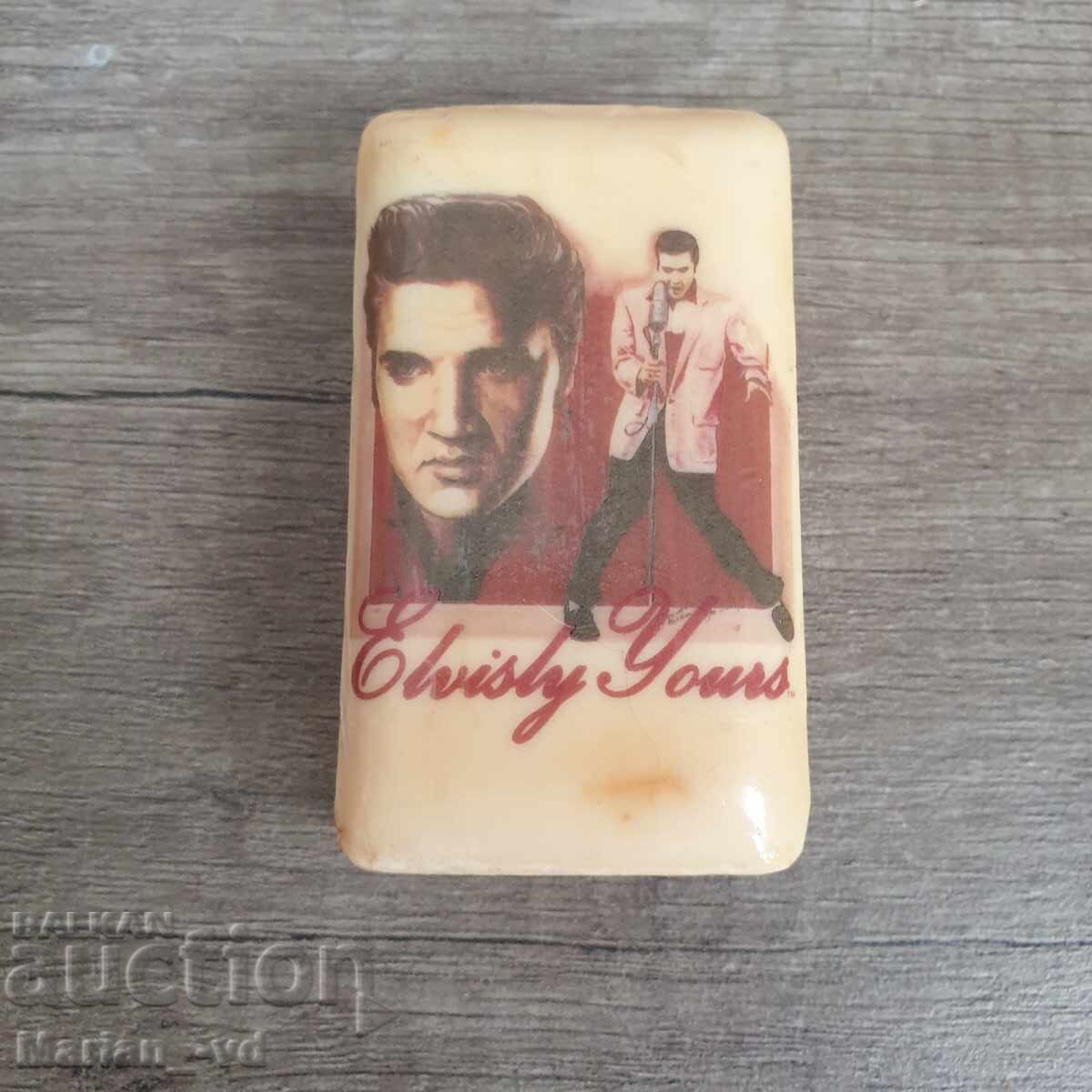 Rare collectible English soap with the likeness of Elvis Presley