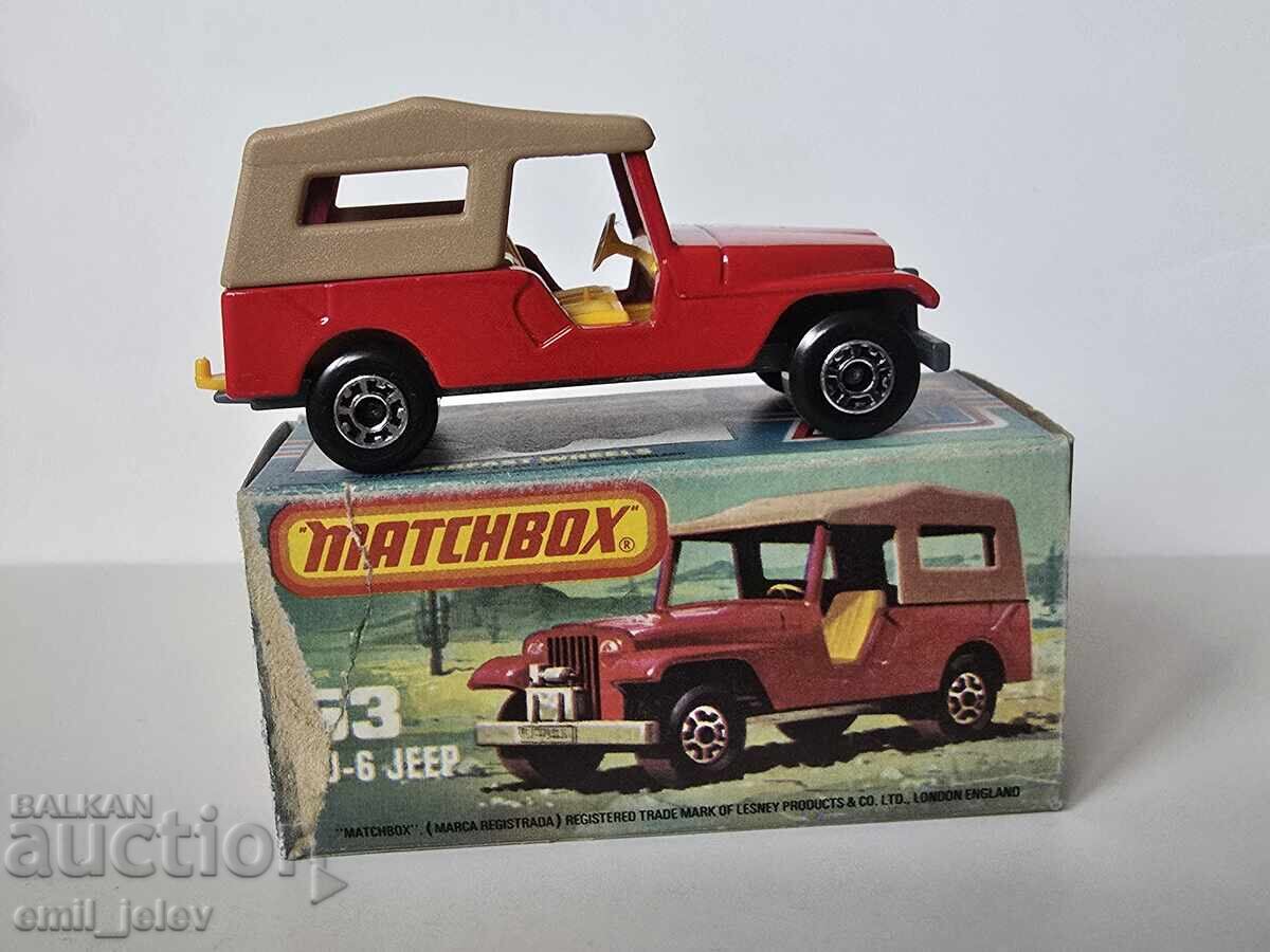 LESNEY MATCHBOX - 53C Jeep CJ6 1977 original box with price 35.00 BGN | € 17.90