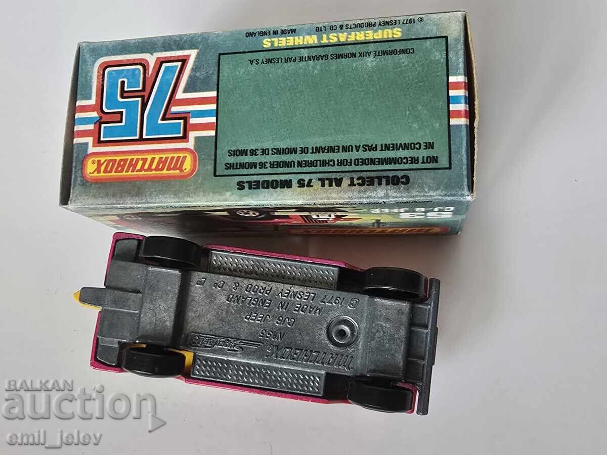 LESNEY MATCHBOX - 53C Jeep CJ6 1977 original box - 6