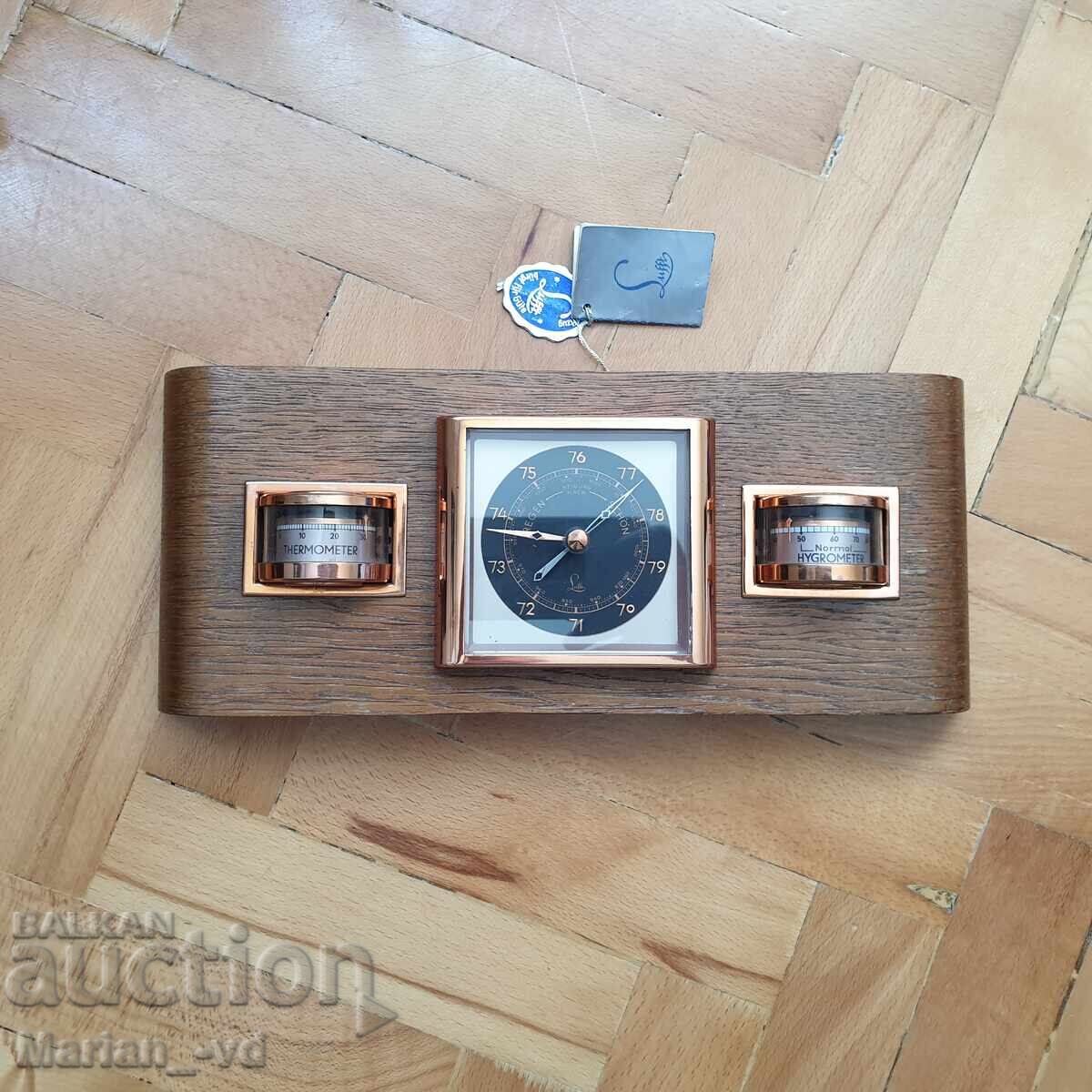 Barometer, thermometer, hygrometer