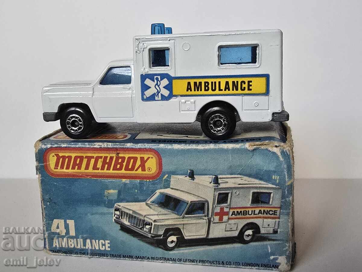 LESNEY MATCHBOX - 41C Ambulance 1978 original box