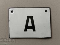 Placă socială emailată, farfurie