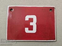 Placă socială emailată, farfurie