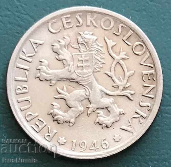 Czechoslovakia. 1 Koruna 1946 Czechoslovakia. 1 Koruna 1946