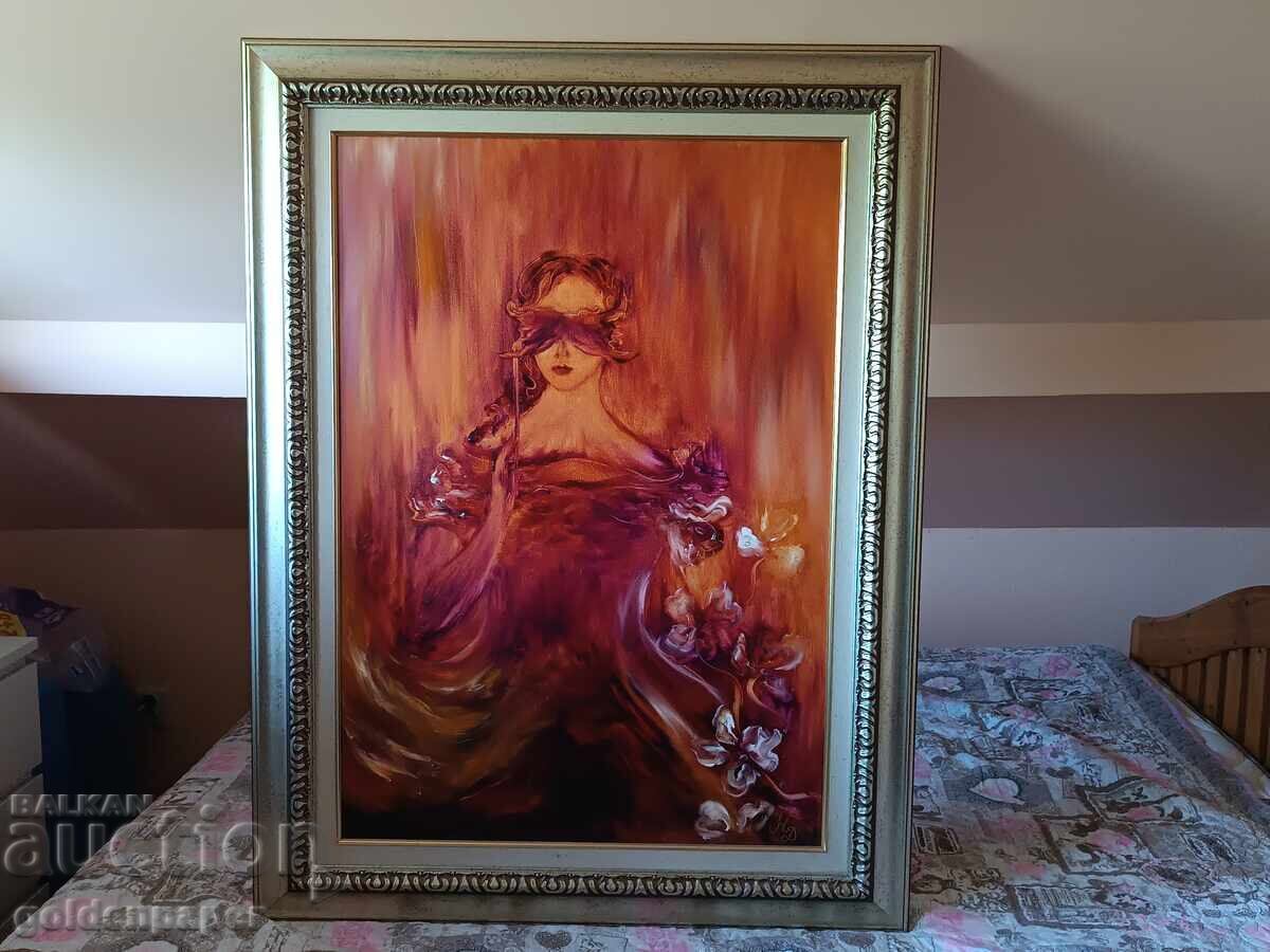 Аукцион Картина Дамата с маската 95х125 Аукцион Картина Дамата с маската 95х125
