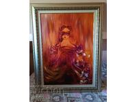 Картина Дамата с маската 95х125