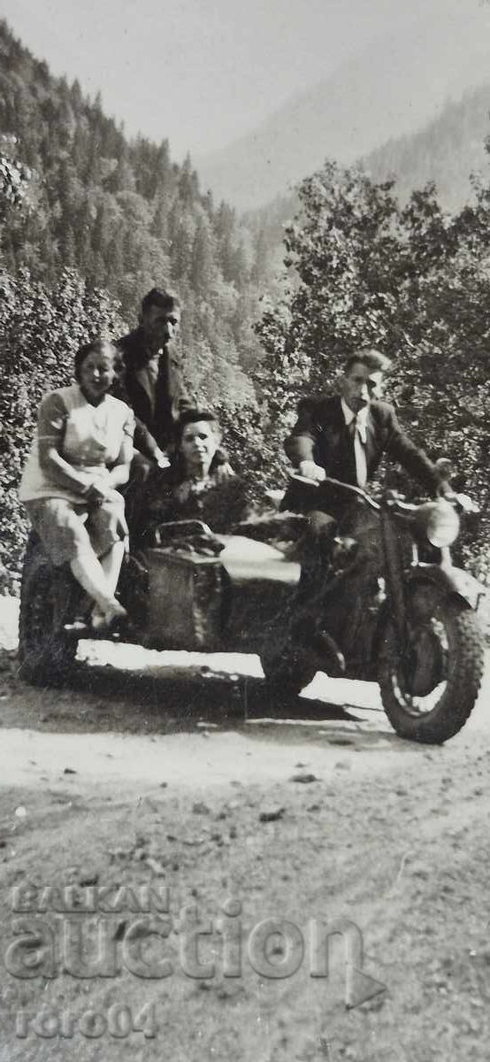 Delivery of Motor with sidecar - WW II