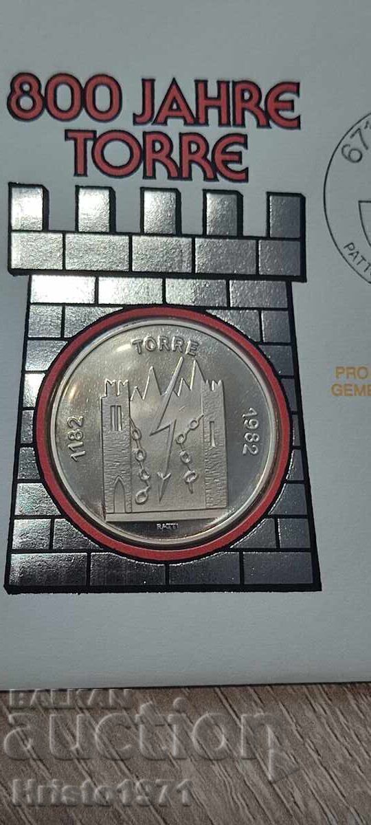 Παράδοση Μετάλλιο 1980 800 χρόνια πόλη Τορέ Ελβετία Παράδοση Μετάλλιο 1980 800 χρόνια πόλη Τορέ Ελβετία
