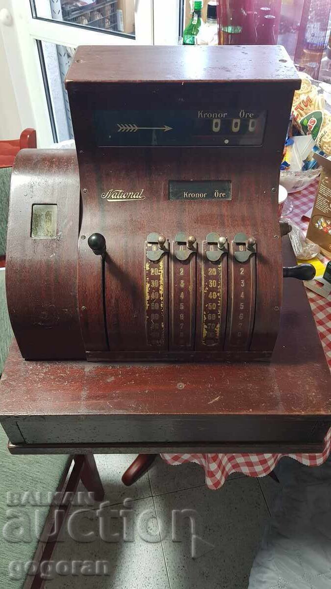 Παλιό συλλεκτικό ταμειακό μηχάνημα National