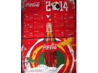 Afis publicitar-calendar COCA COLA pentru 2014