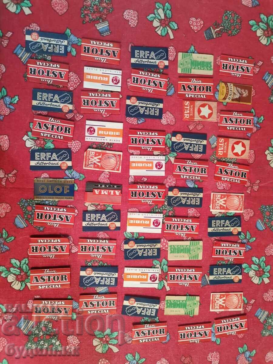 Delivery of 53 original collectible BZC razor blades