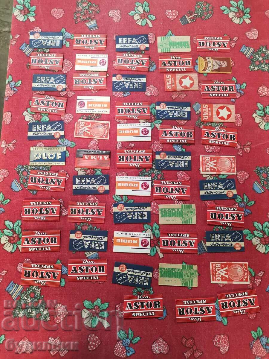 53 original collectible BZC razor blades