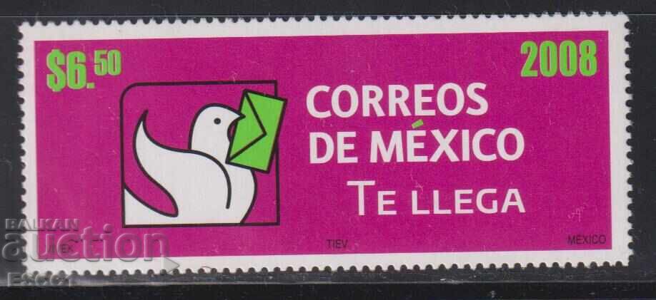 Чиста марка Поща Гълъб 2008 от Мексико