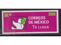 Чиста марка Поща Гълъб 2008 от Мексико
