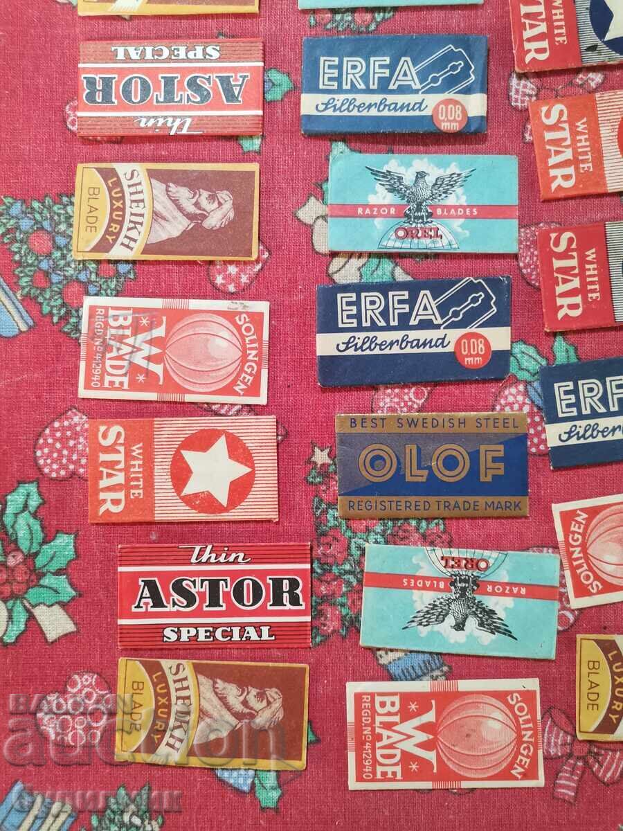 55 original collectible razor blades. BZC - 7 55 original collectible razor blades. BZC - 7
