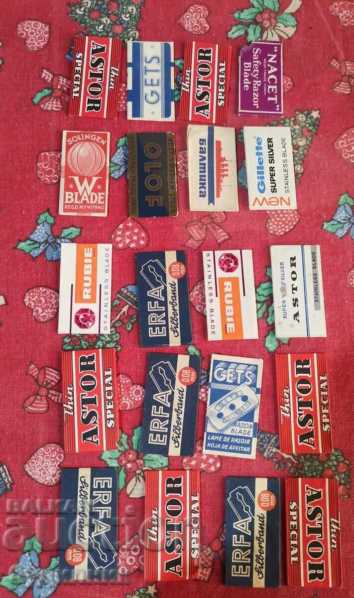 50 pieces of original collectible razor blades. BZC with price 9.99 BGN | € 5.11