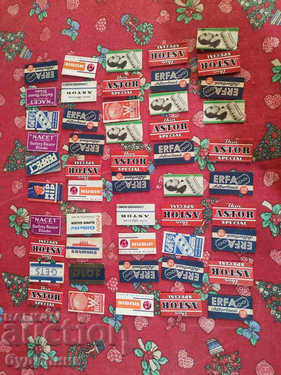 50 pieces of original collectible razor blades. BZC