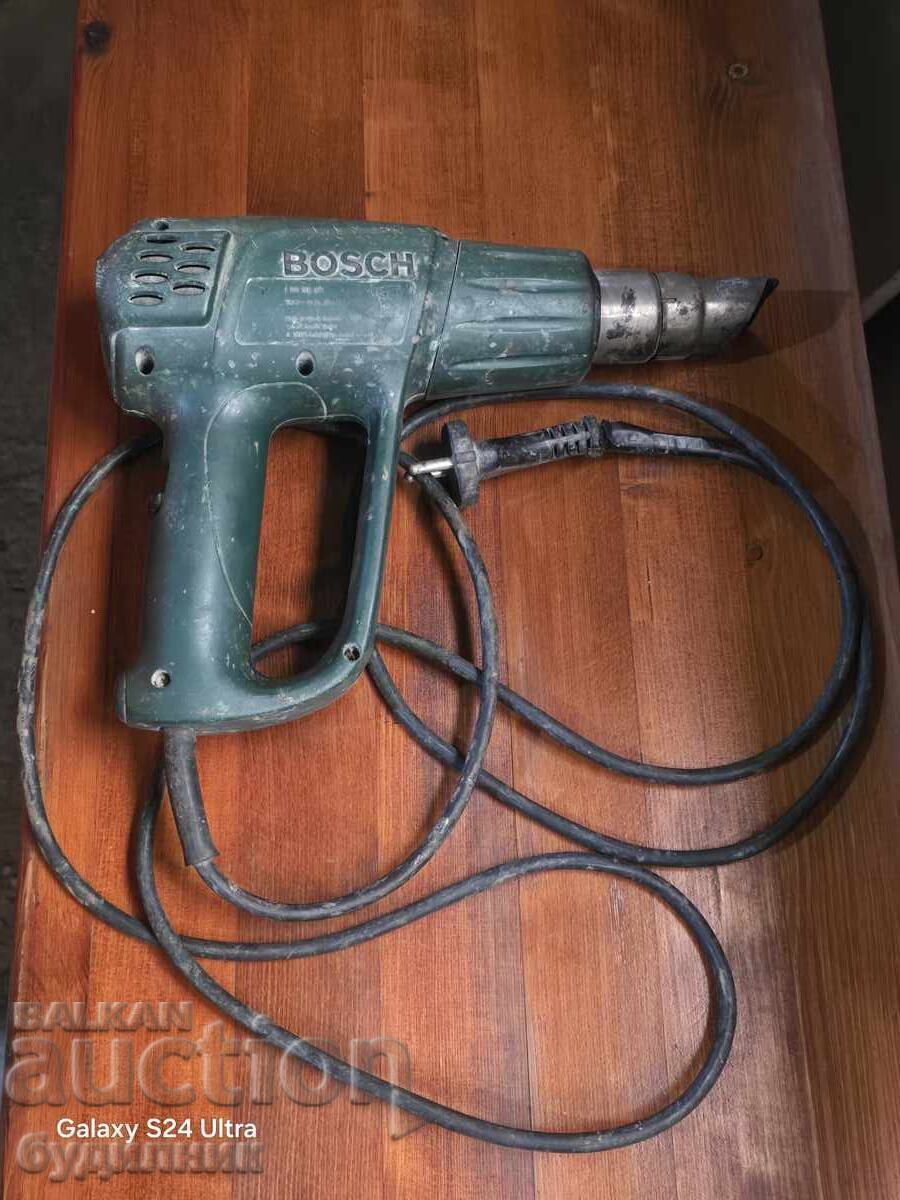 Перфектно работещ BOSCH   Пистолет за горещ въздух.БЗЦ