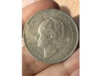 Olanda Țările de Jos 2 1/2 Guldeni 1931 Wilhelmina Argint