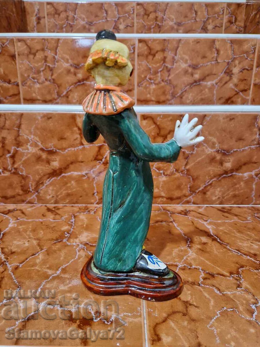 Beautiful antique Spanish porcelain clown figure - 5 Beautiful antique Spanish porcelain clown figure - 5