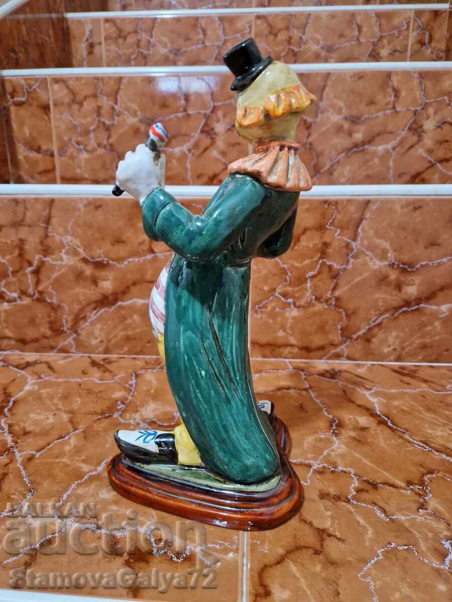 Beautiful antique Spanish porcelain clown figure - 6 Beautiful antique Spanish porcelain clown figure - 6