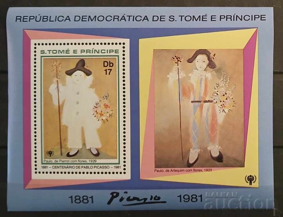 Σάο Τομέ 1981 Τέχνη/Εικόνες Προσωπικότητες/Πικάσο MNH