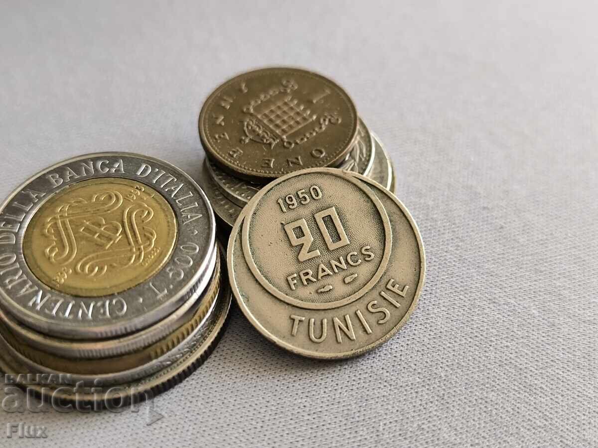 Νόμισμα - Τυνησία - 20 φράγκα | 1950 Νόμισμα - Τυνησία - 20 φράγκα | 1950