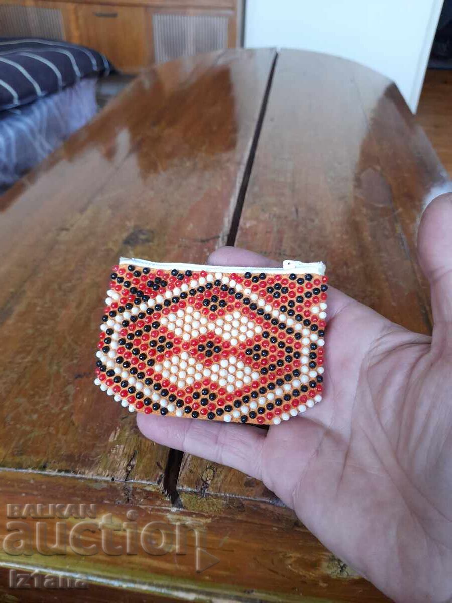 Δημοπρασία Παλιό πορτοφόλι με χάντρες