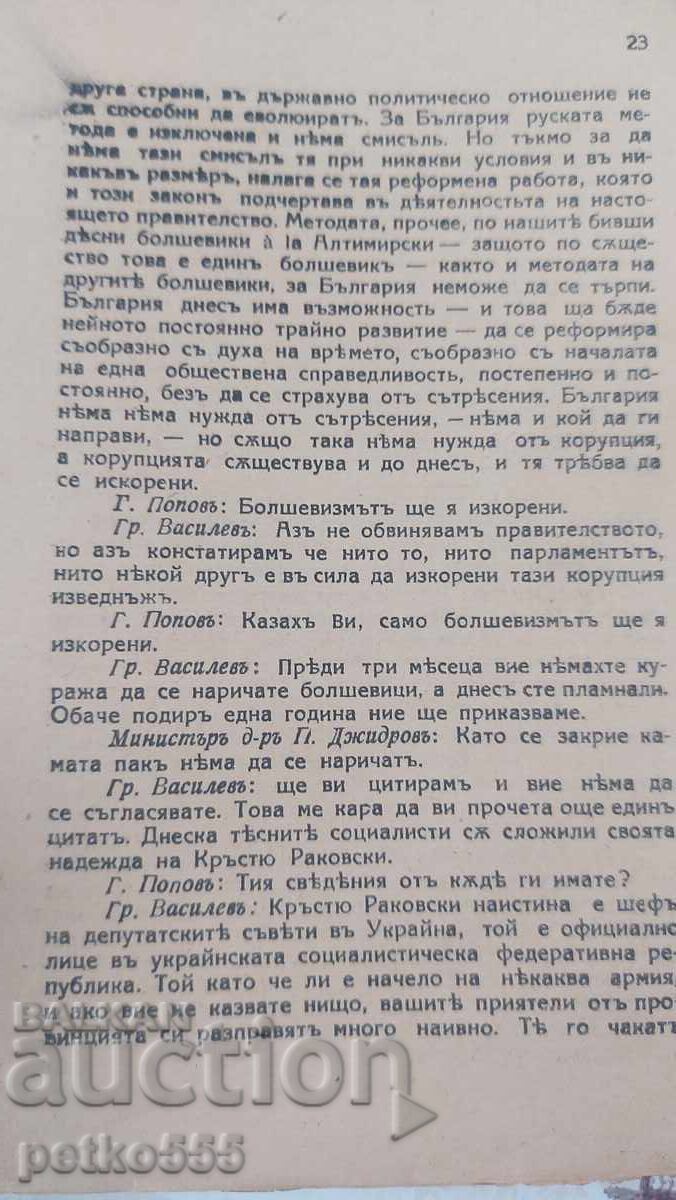 Licitație DISCURS DIN ADUNAREA NAȚIONALĂ 1919