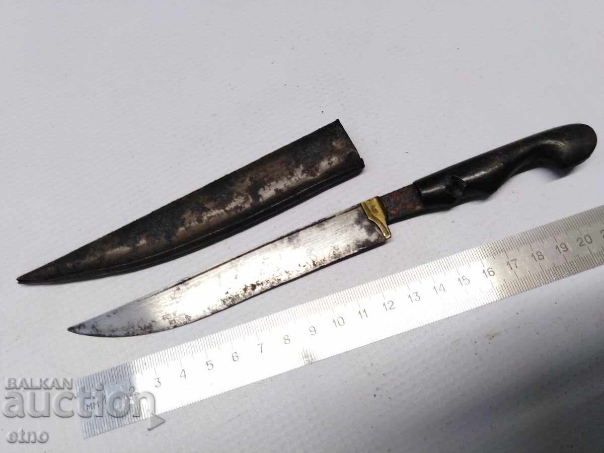 СТАР ОСМАНСКИ  НОЖ С КАНИЯ/сабя,щик,острие,ятаган - 6