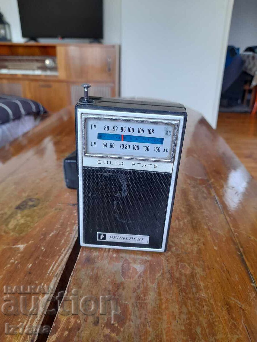 Παλιό ραδιόφωνο, ραδιοδέκτης Penncrest, Solid State με τιμή 32.00 BGN | € 16.36