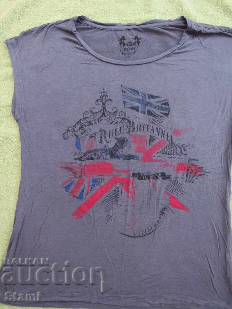 Nouă tricou damă Lee Cooper, culoare grafit, mărime M