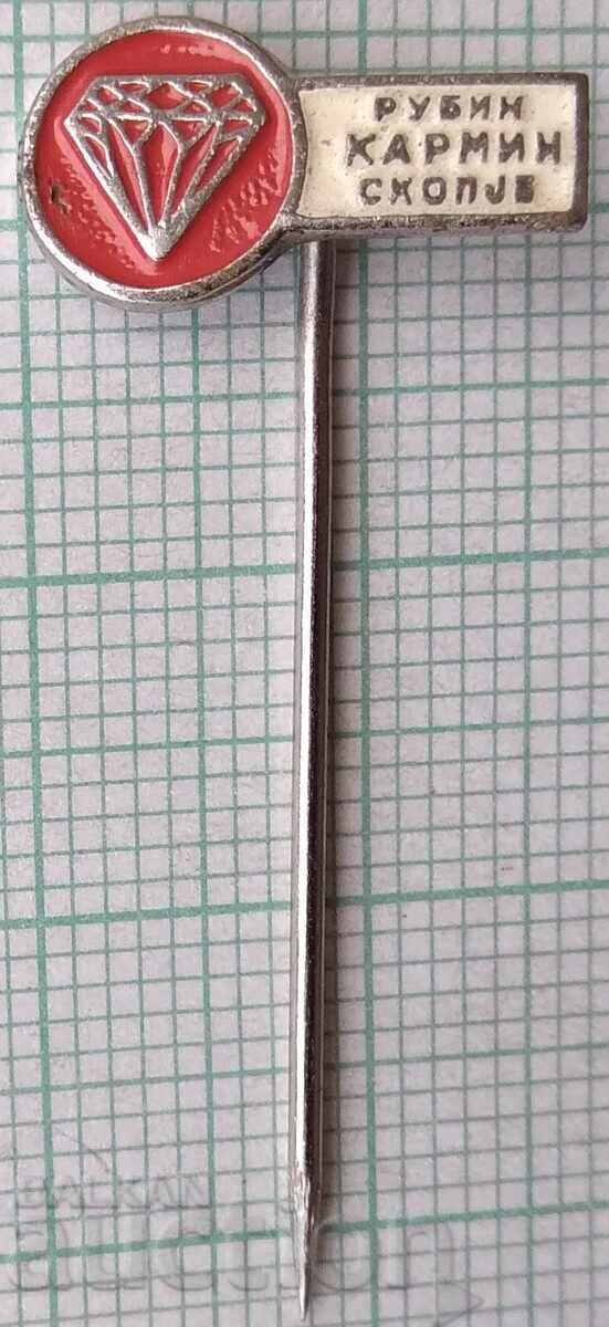 19010 Badge - Carmine Ruby Skopje