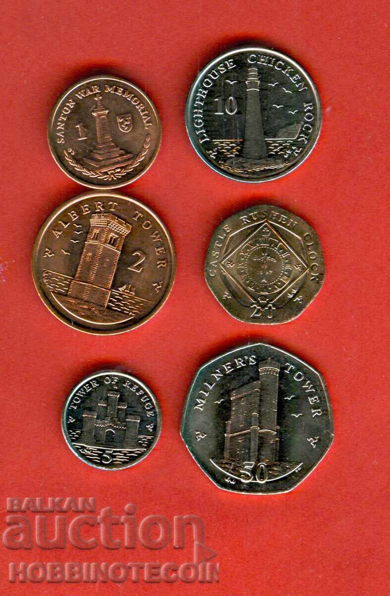 ISLE OF MAN 1 2 5 10 20 50 - emisiune 2014 NOUĂ UNC