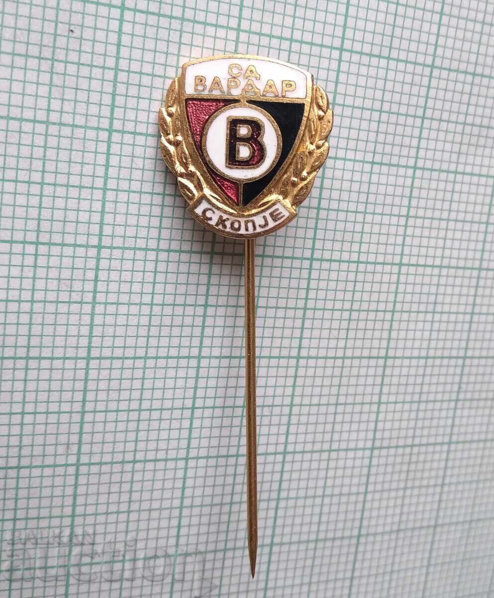 19018 Insigna de fotbal - FK Vardar Skopje - email bronz - 5