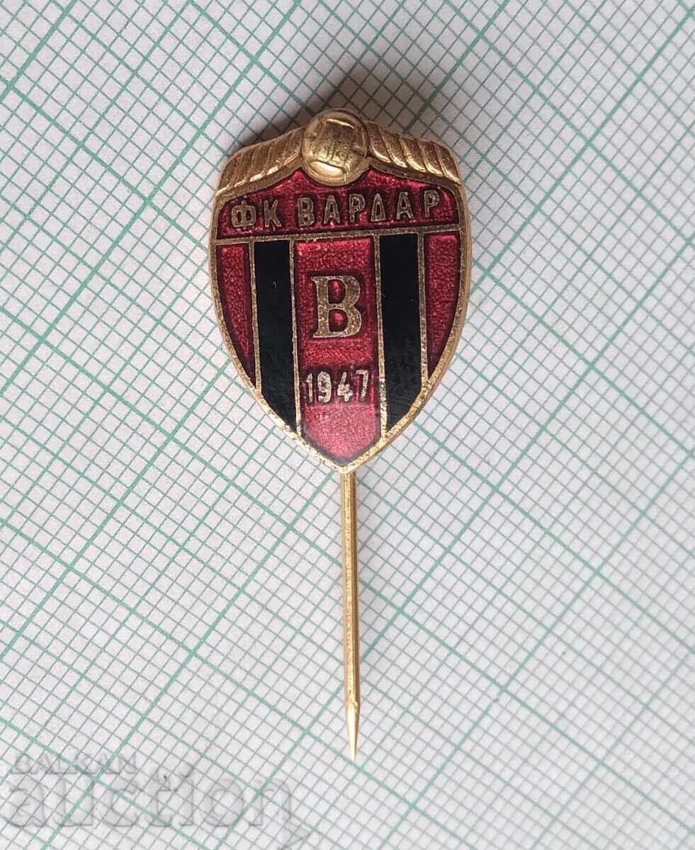 Auction  19019 Football badge - FK Vardar Skopje - bronze enamel
