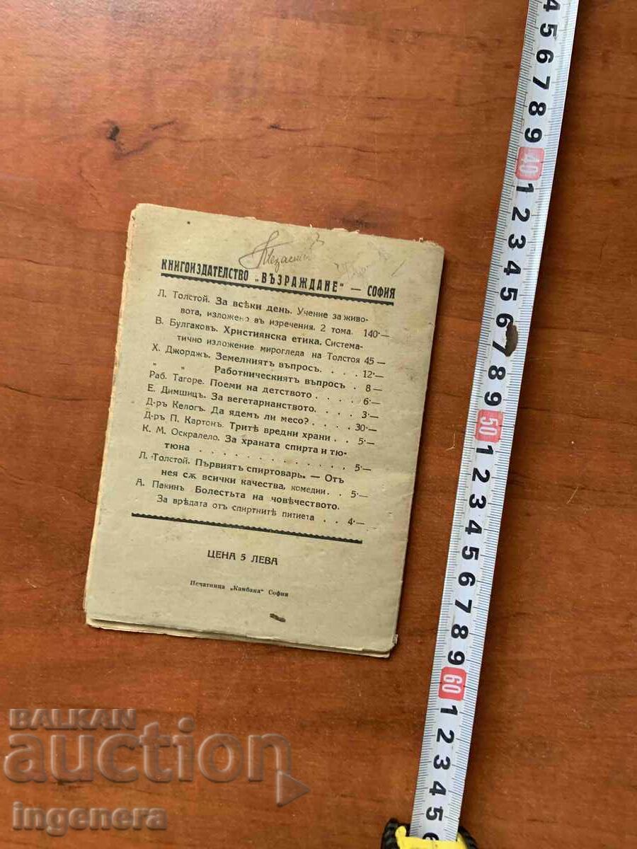 Auction  BOOK - P. CARTOON - THREE HARMFUL FOODS - 1921