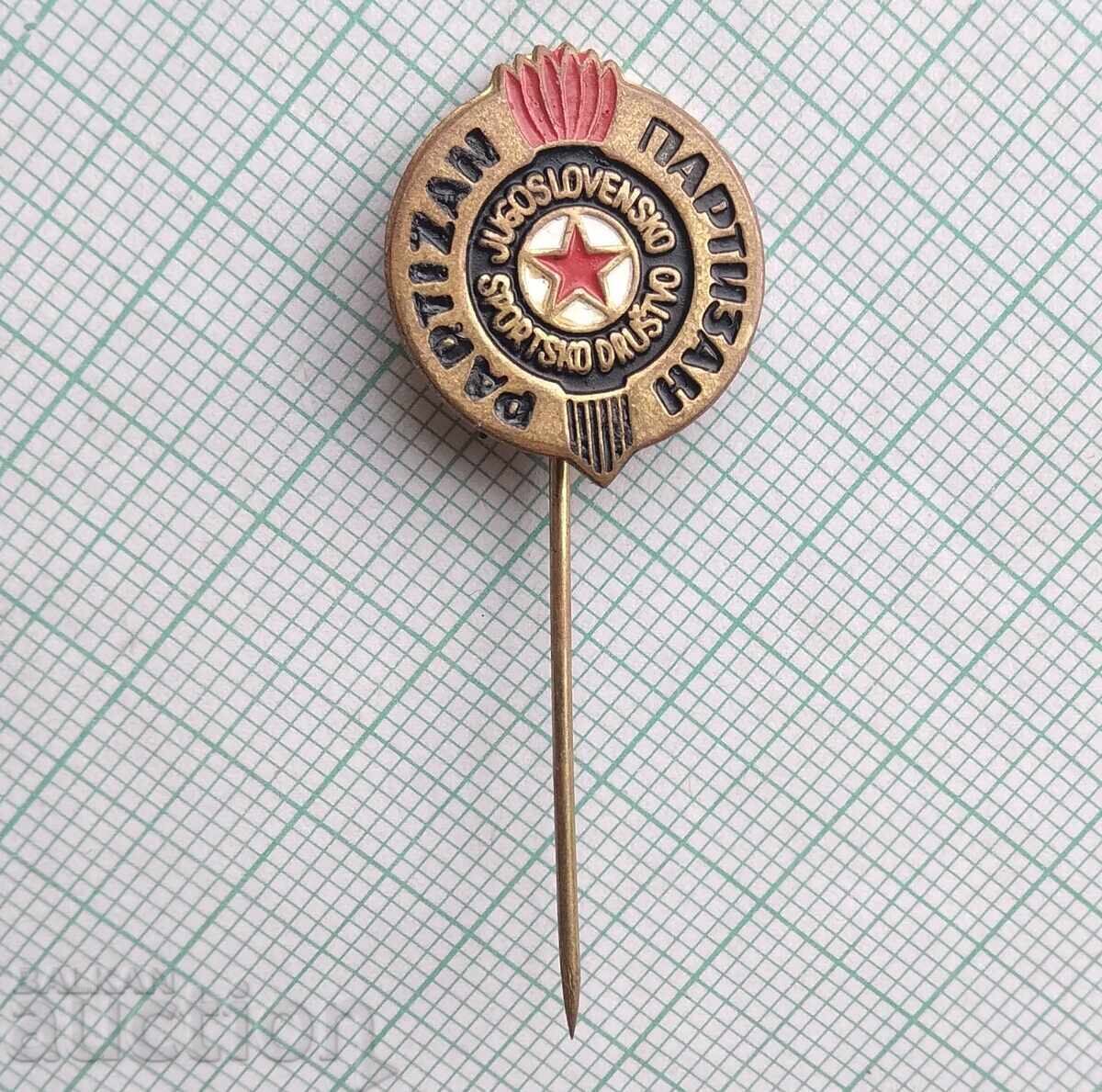 19024 Football Badge - FK Partizan Belgrade with price 7.00 BGN | € 3.58