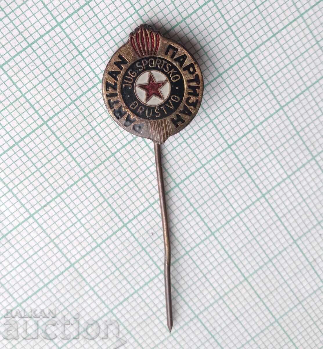 19025 Football Badge - FK Partizan Belgrade with price 7.00 BGN | € 3.58