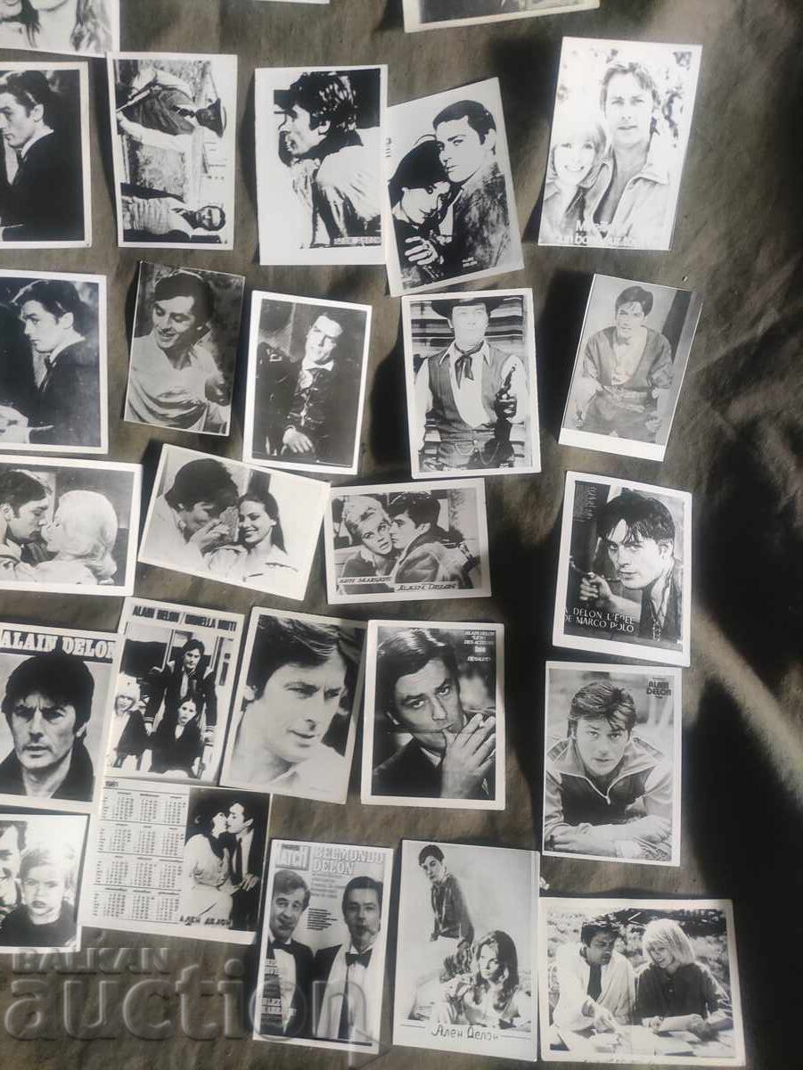 Аукцион малки картички Ален Делон
