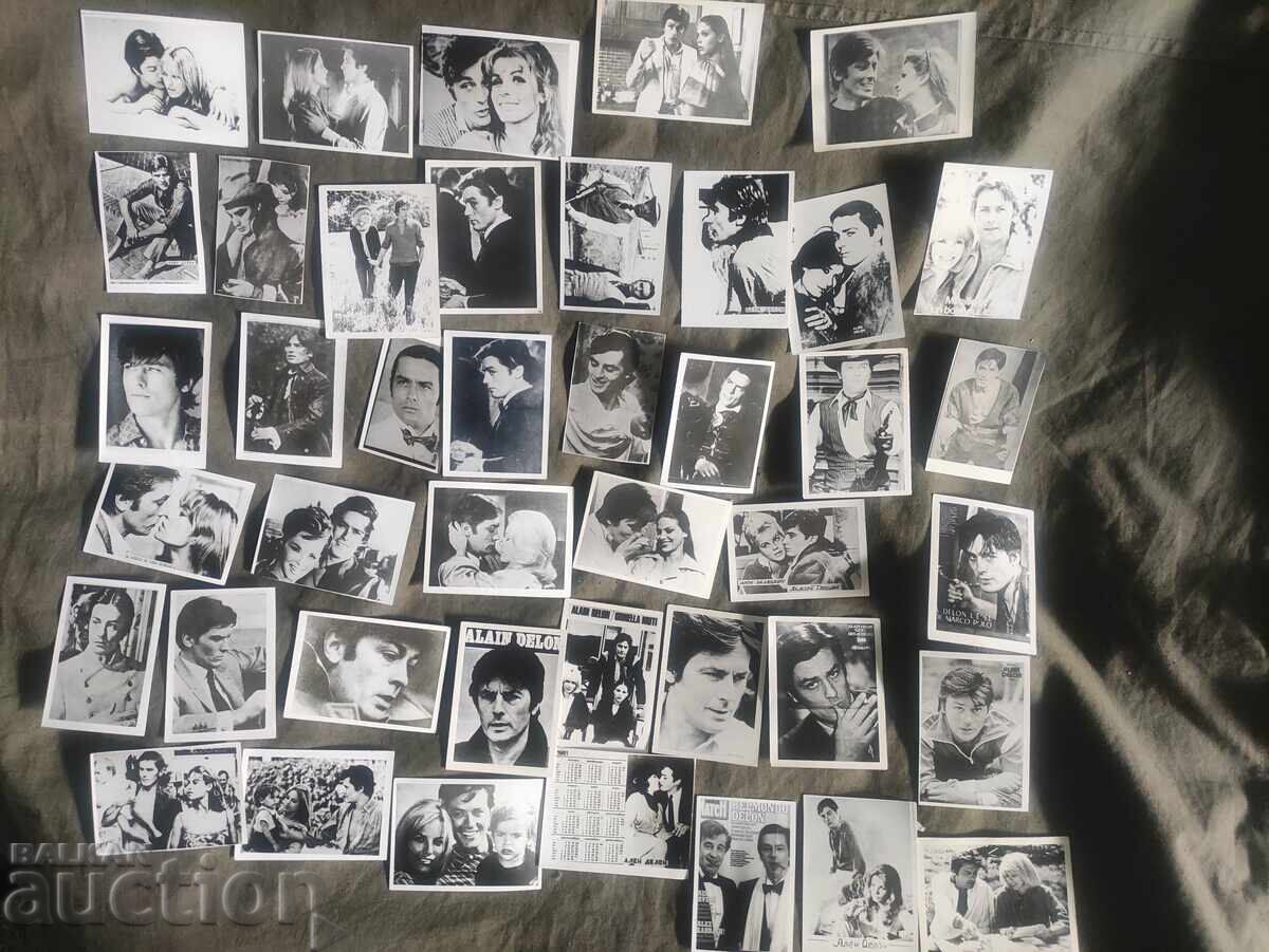 малки картички Ален Делон