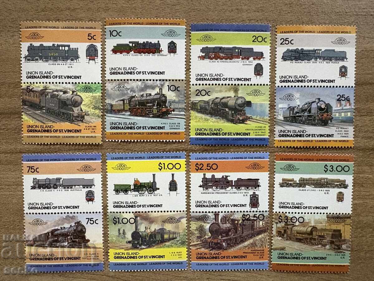 Union Island - Locomotives (1984) MNH Union Island - Locomotives (1984) MNH