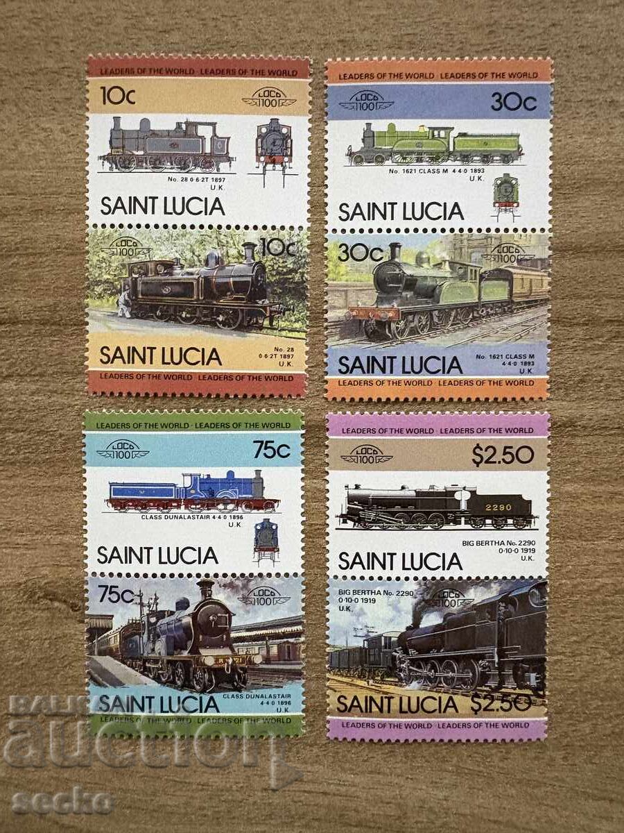 Σεντ Λουσία - Λοκομοτίβες (1985) - MNH Σεντ Λουσία - Λοκομοτίβες (1985) - MNH
